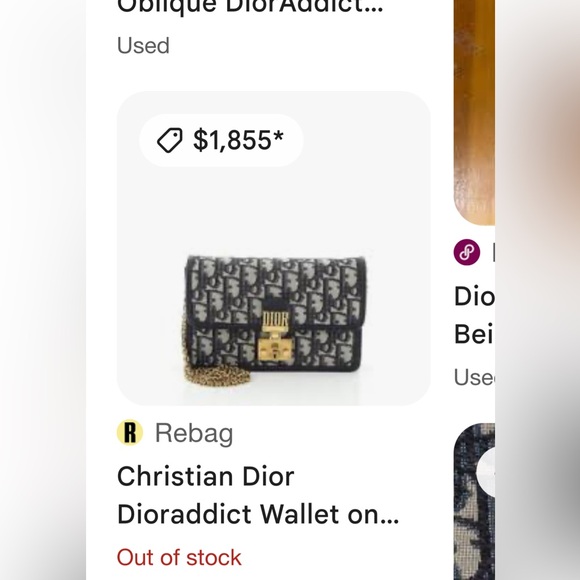 Auth DIOR Wallet • Mini Clutch in Jacquard Canvas Authentic Christian Dior - Picture 9 of 9